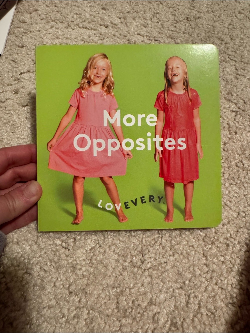 Lovevery More Opposites Board Book - Green